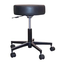 Revolving Pneumatic Adjustable Height Stool with Metal Base